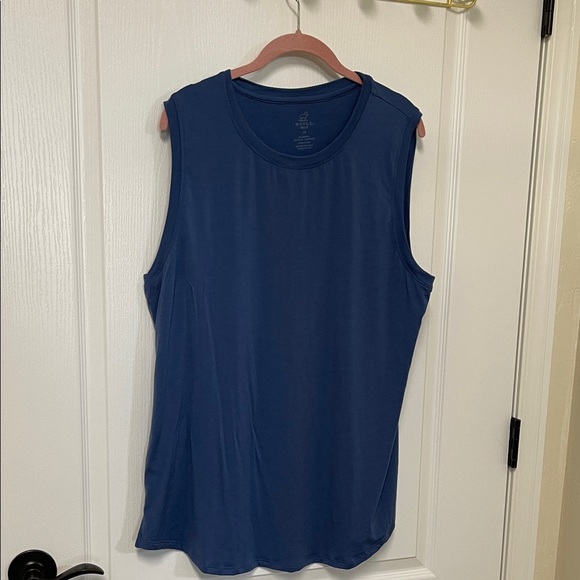 Woolx Tops - Woolx Bella Elegant Blue Sleeveless Women's Tank Top